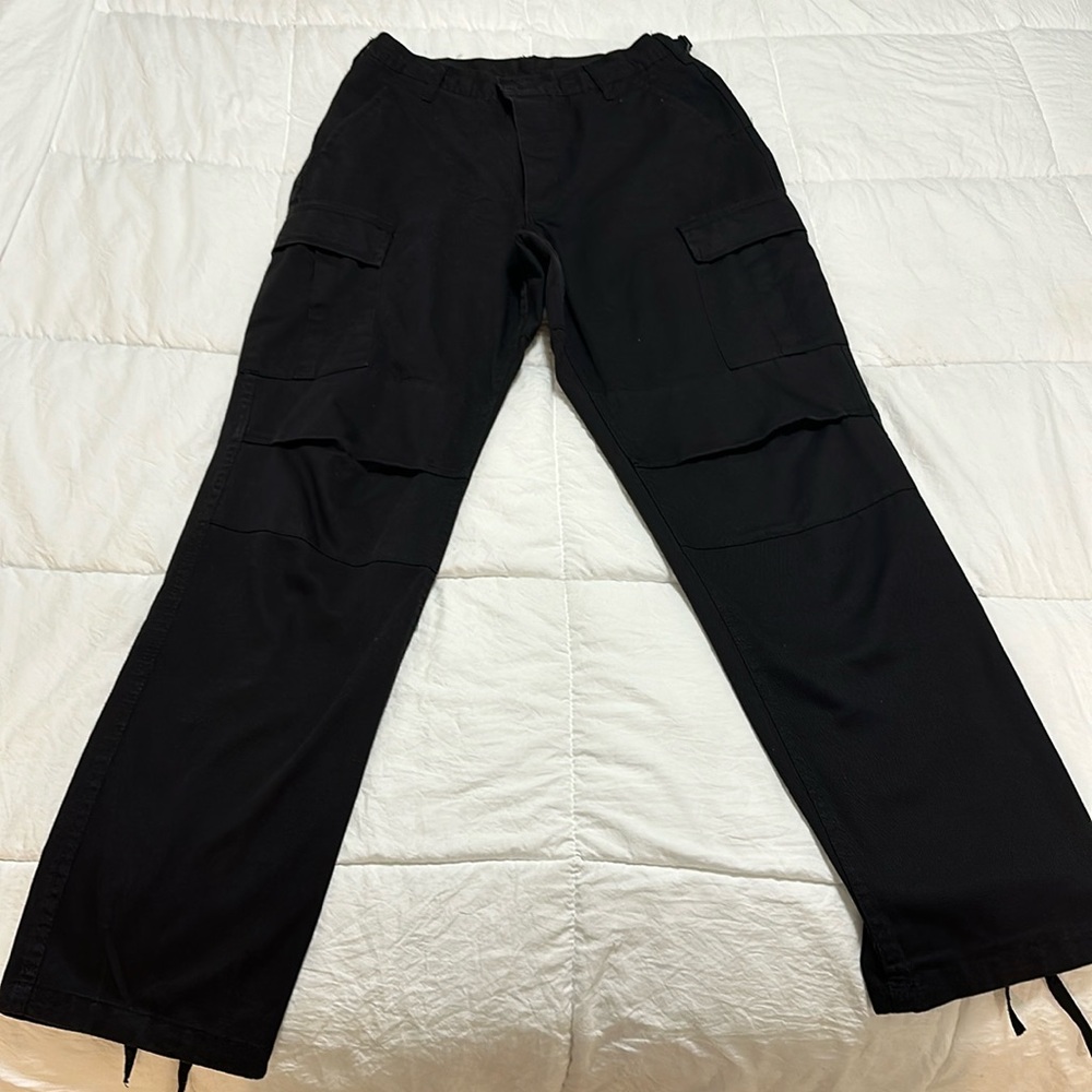 Local European Black Cargo Pants